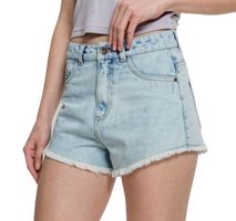 Ženske kratke hlače URBAN CLASSICS - Denim Hotpants - beljena modra 27