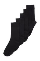 Trendyol Black 5 Pack Cotton Textured College-Tennis-Medium Socks