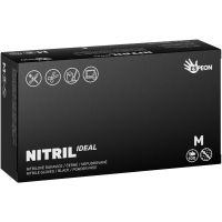 Espeon Nitril Ideal3 Black нітрилові неопудрені рукавички розмір M 100 кс