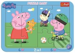 Šťastné prasátko Peppa 2v1 - puzzle z kategorie Maxi dílky