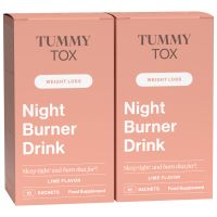 TummyTox Night Burner Drink Intense. Natürlicher Limettengeschmack. 2x 10 Beutel