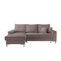 P & B ROHOVÁ SEDAČKA, textil, sivohnedá