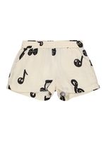 Printed Cotton Muslin Shorts