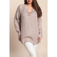 Bedruckte Viskosebluse, Hellrosa
