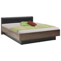 Carryhome POSTEĽ, 180/200 cm, čierna, farba duba