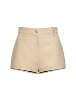 Leather High Rise Shorts