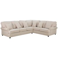 P & B ROHOVÁ SEDACIA SÚPRAVA, textil, béžová