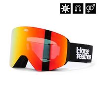 HORSEFEATHERS Okuliare na snowboard Colt - black/mirror red BLACK