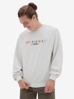 Vans Rainbow Script Crew Sweatshirt Grau