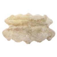 OVČIA KOŽUŠINA, 105/180 cm, prírodná farba