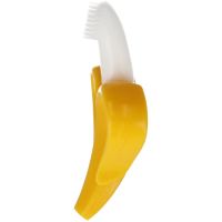 Bam-Bam Teether silikonska četkica za zube s grickalicom 4m+ Banan 1 kom