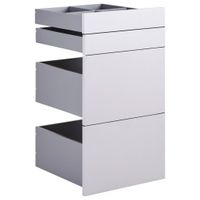 Hom`in SADA ZÁSUVIEK, svetlosivá, 45,3/83/46,8 cm