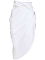 La Jupe Saudade Satin Midi Wrap Skirt