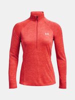 Under Armour Tech 1/2 Zip - Twist T-Shirt Rot