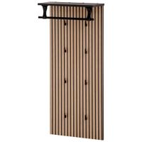 MID.YOU VEŠIAKOVÝ PANEL, čierna, farba duba, 50/110,6/20,9 cm