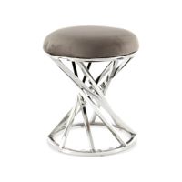 TABURETKA, kov, textil, 40/49/40 cm