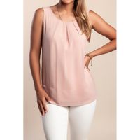 Ärmelloses Top, Rosa