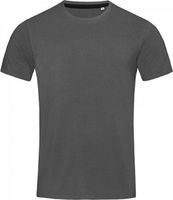 Stedman® Vypasované pánské tričko Clive s úzkými lemy, elastan 5 %, 170 g/m Barva: Šedá grafitová, Velikost: S S9600