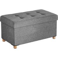 ÚLOŽNÝ BOX NA SEDENIE, textil, kompozitné drevo, 76/40/38 cm