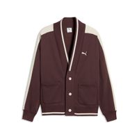 PUMA Wardrobe Essentials Oversized Strickjacke Unisex, Accessoires, Braun, M
