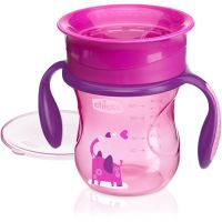 Chicco Perfect 360 gyakorlóbögre fogantyúval 12m+ Pink 200 ml