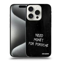 Silikónový prehľadný obal pre Apple iPhone 16 Pro - Black Fuel