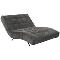 MID.YOU RELAXAČNÉ LEŽADLO, textil, tmavosivá