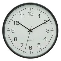 Ambia Home RÁDIOM RIADENÉ HODINY, čierna, biela, 30 cm