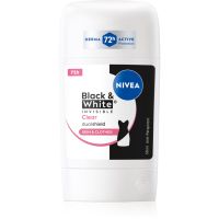 NIVEA Black & White Invisible Clear festes Antitranspirant 50 ml