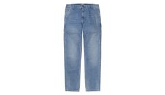 Carhartt WIP Ruck Single Knee Pant Blue (Worn Bleached) Muži - Kalhoty Carhartt WIP - Modrá - I022948_01_WJ-33 - Size: 33