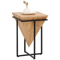 Ambia Home PRÍRUČNÝ STOLÍK, akácia, čierna, farba akácie
