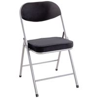 SKLADACIE KRESLO, čierna, hliníková