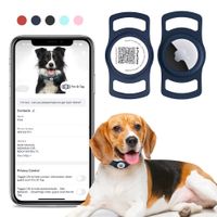 PawView Smart TAG Airtag tartóval intelligens címke kutyáknak - kék