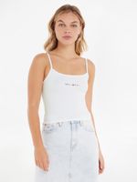 Tommy Jeans Linear Strap Top Podkoszulek Biały