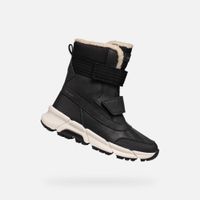 Black boys' ankle boots Geox Flexyper Plus - Boys