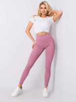 Alapvető poros rózsaszín csíkos leggings