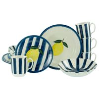 Creatable KOMBINOVANÝ SERVIS Summer Stripes Blau 16-dielne