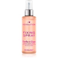 I Heart Revolution Fixing Spray fixační sprej na make-up s vůní Peaches & Cream 100 ml