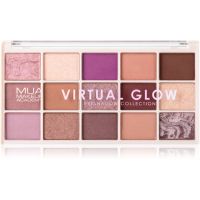 MUA Makeup Academy Professional 15 Shade Palette Lidschattenpalette Farbton Virtual Glow 12 g