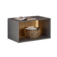 Dieter Knoll REGÁLOVÝ DIEL, dub, antracitová, farba duba, 80/44/50 cm