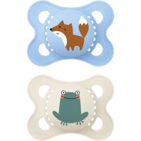 MAM Original 0+m пустушка Blue/ Nude 2 кс