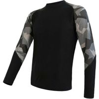 Sensor MERINO IMPRESS Мъжка функционална блуза, черно, размер