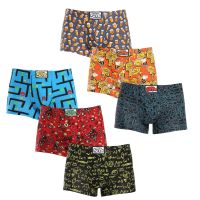 6PACK pánské boxerky Styx art klasická guma vícebarevné (6Q12697124) L