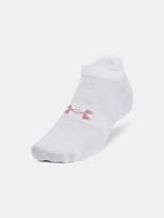 Under Armour UA Essential No Show Socken 3 Paar Weiß