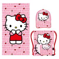 TOWEL SET SACHET HELLO KITTY