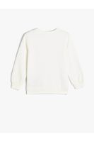 Koton Butterfly Sweatshirt Long Sleeve Crew Neck Cotton