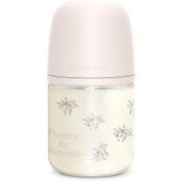 Suavinex Poetry SX Pro Physiological S steklenička za dojenčke 0 m+ Slow Flow - Pink 120 ml
