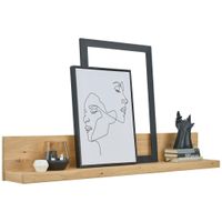 Linea Natura NÁSTENNÁ POLICA, farba duba, 154/24/24 cm
