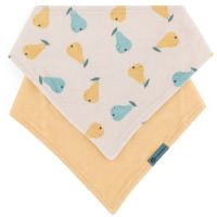 Petite&Mars Bandana Luke 3m+ нагрудник Beige Pears&Intense Ochre 1 кс
