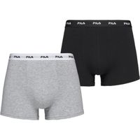Fila BOXER ELASTIC WITH LOGO IN BOX OF 2 PIECES Мъжки боксерки, черно, размер